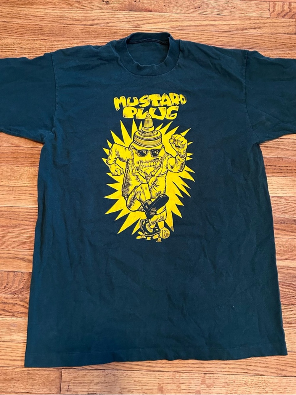 Vintage 90s Mustard Plug Shirt